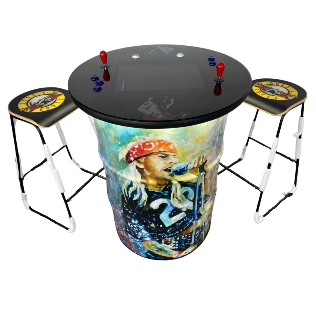 Guns N Roses Custom Drum Arcade Machine Video Game Arcade Cabinets 