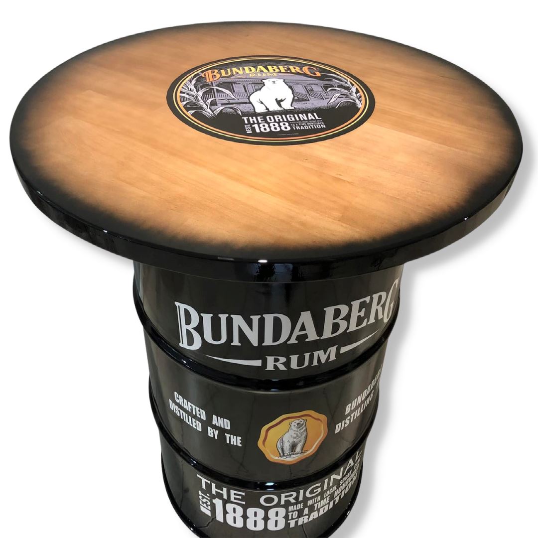 Hand Made Custom Bundaberg Drum Table Furniture 