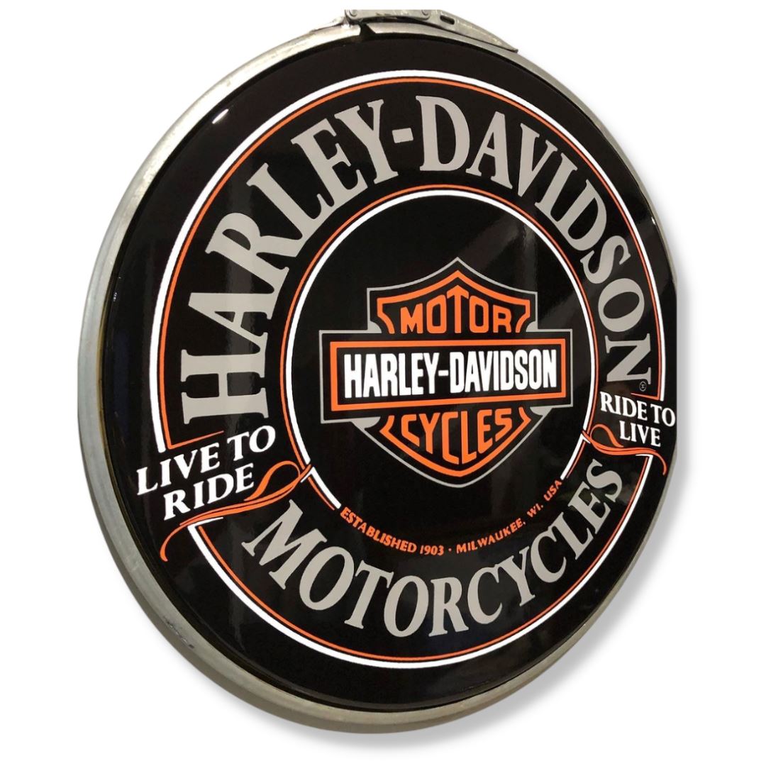 Hand Made Custom Harley Drum Lid Furniture Harley Shield 