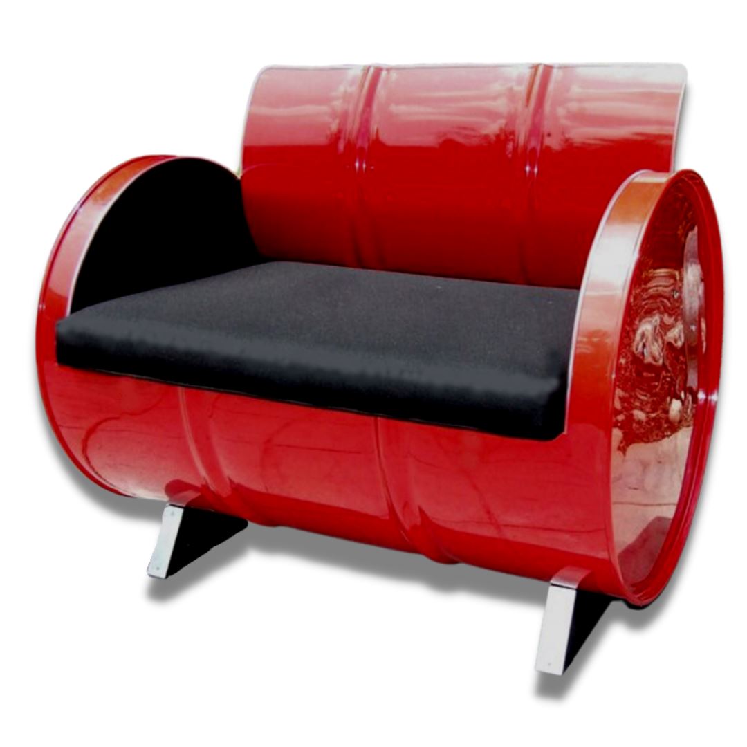 Handmade Custom Drum Bench Seat Furniture 