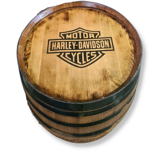 Harley Davidson Branded Wine Barrel Furniture 