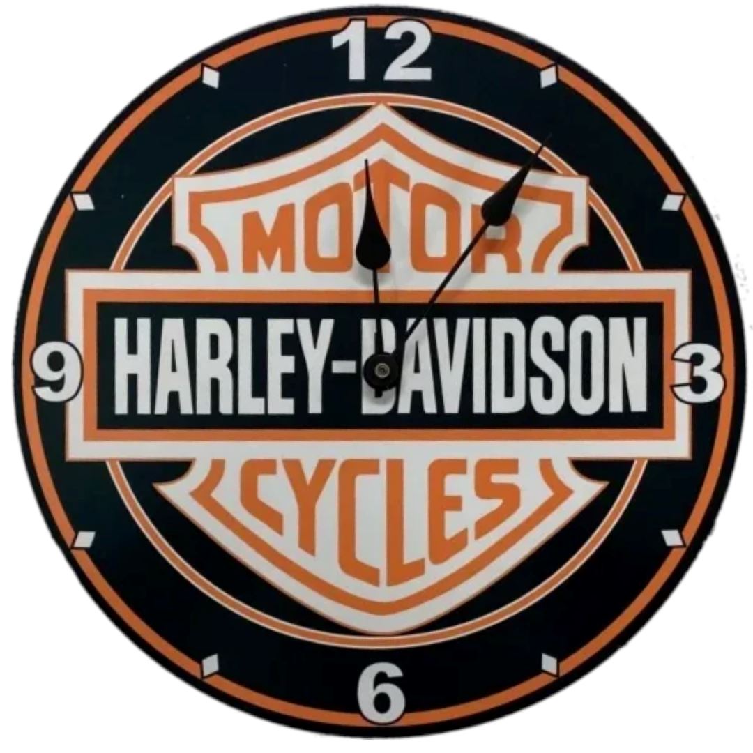 Harley Davidson Shield Clock Clocks 