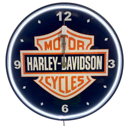 Harley Davidson Shield Neon Clock Neon Signs 