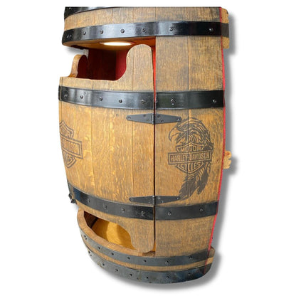 Harley Wine Barrel Dart Board Cabinet Wine Barrel Dart Board 