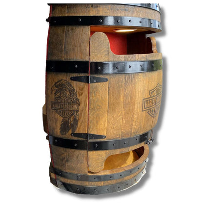 Harley Wine Barrel Dart Board Cabinet Wine Barrel Dart Board 
