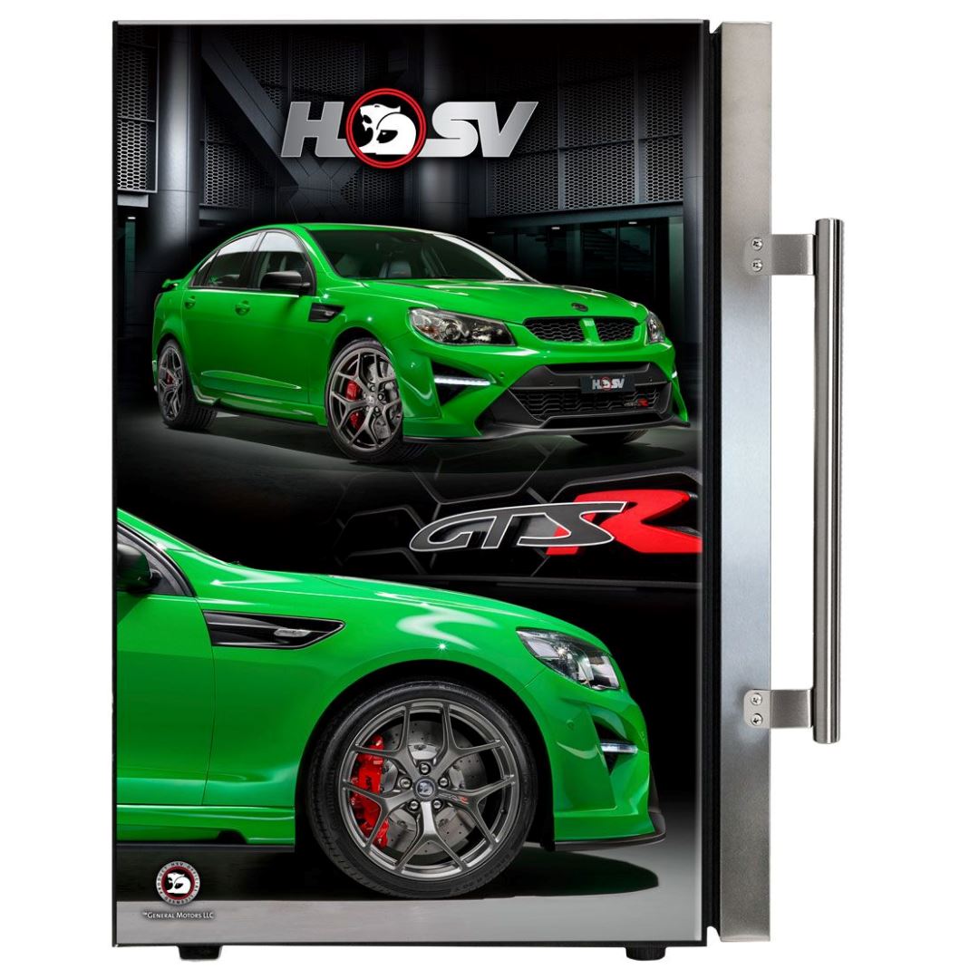 HSV GTSR Green 70LT bar fridge Add Your Number Plate Refrigerators 