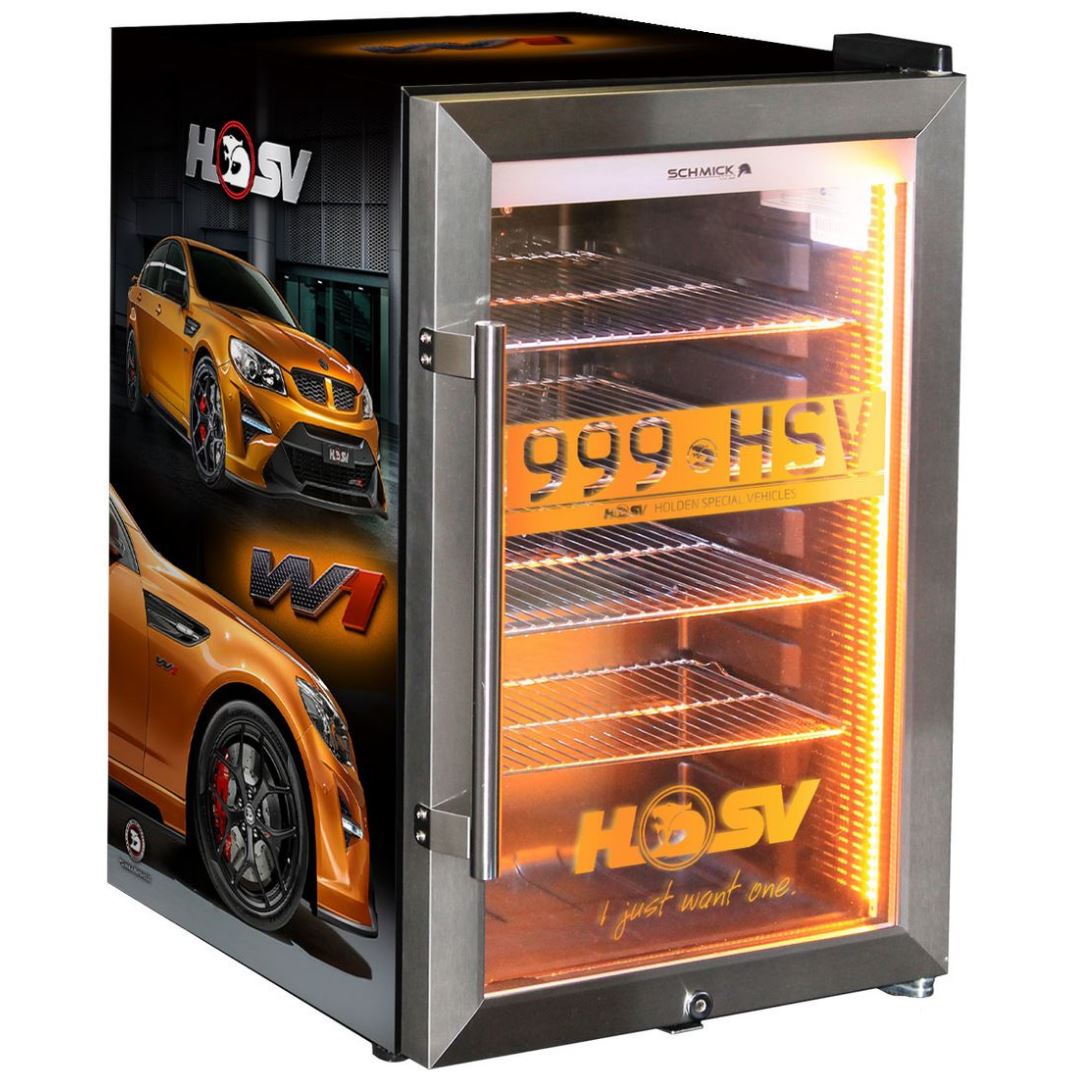 HSV GTSR W1 branded 70LT bar fridge Add Your Number plate! Refrigerators 