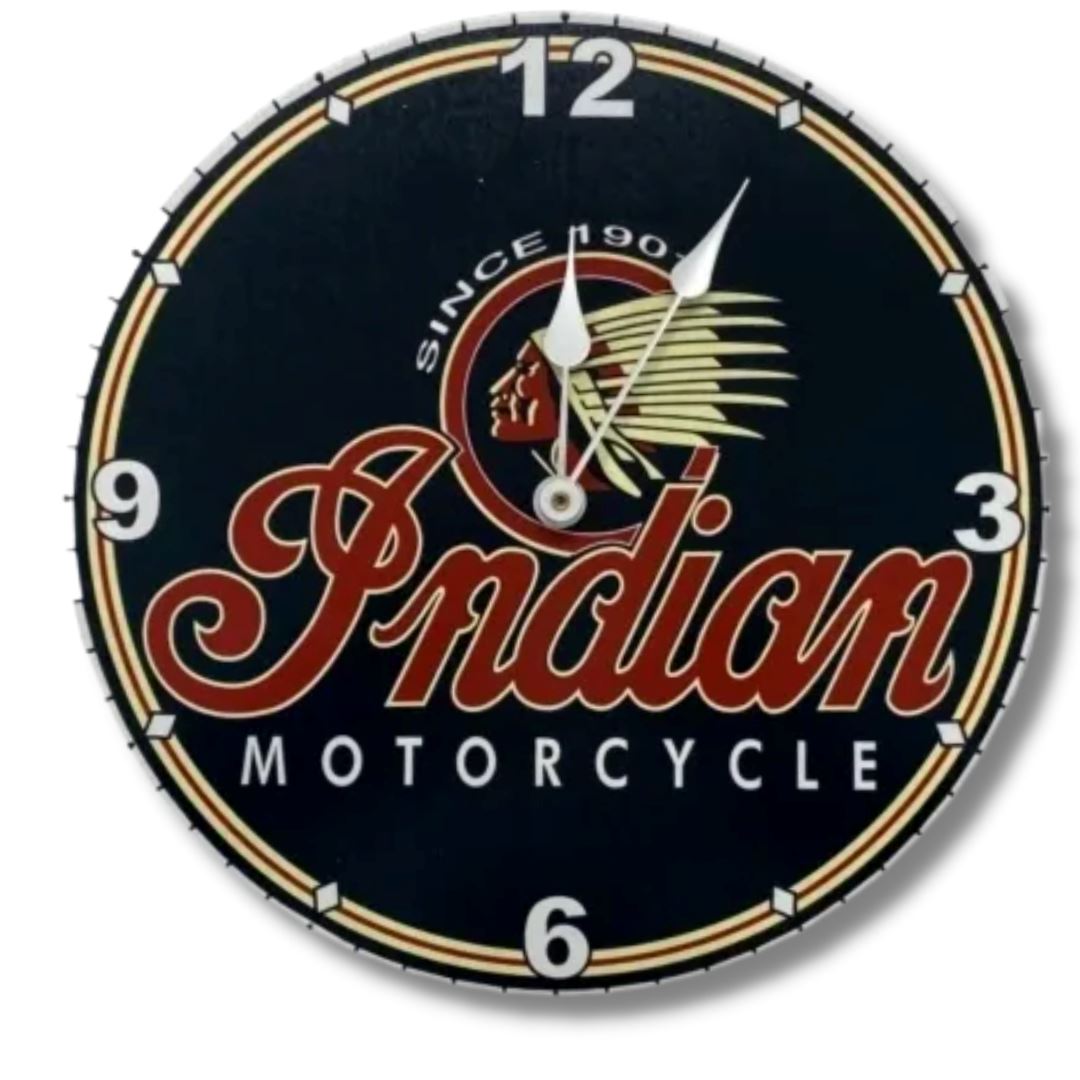 Indian Motorcycles Wall Clock Clocks 