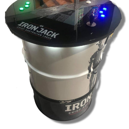Iron Jack Custom Drum Arcade Machine Arcade Barrel 