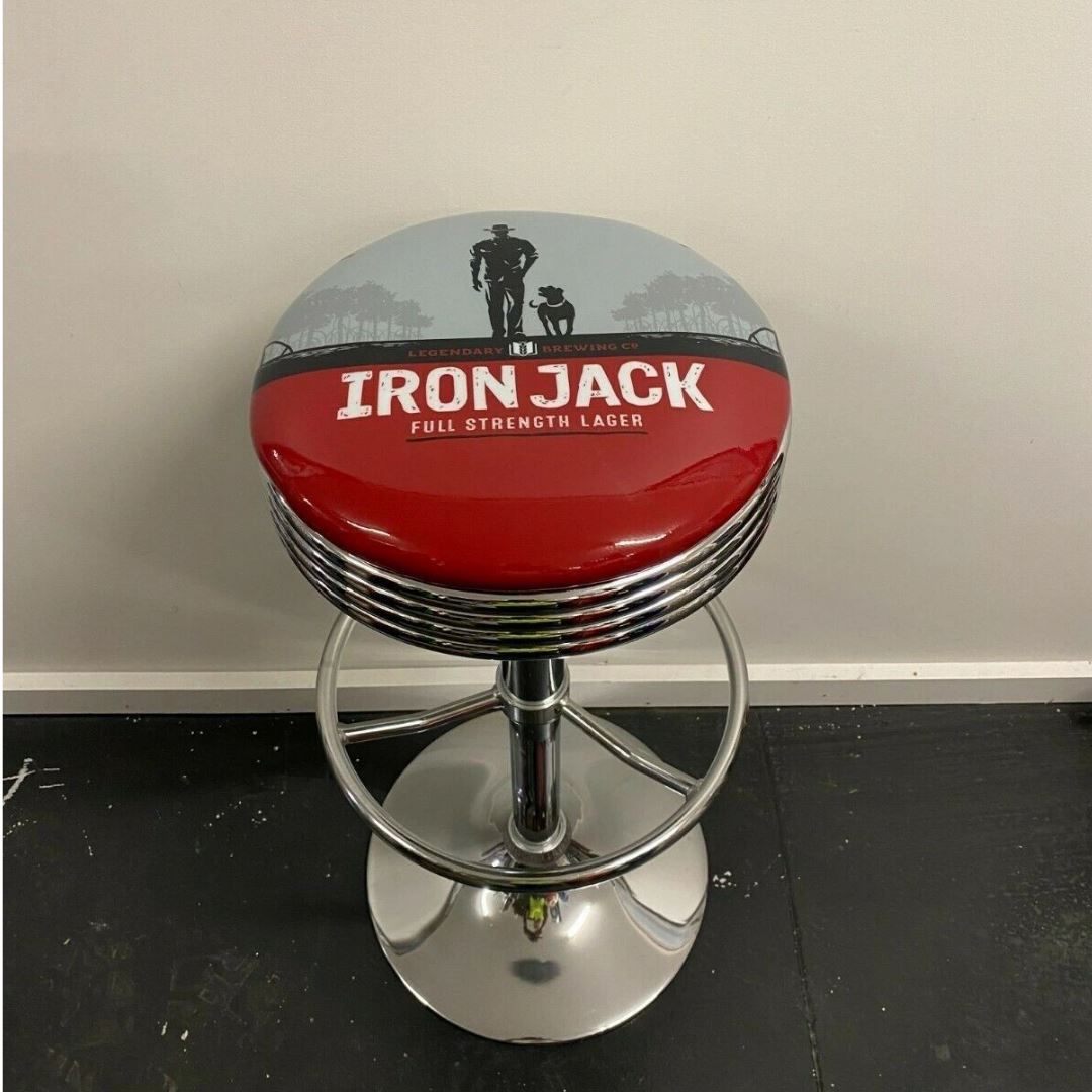 Iron Jack larger Premium Retro Bar Stool Retro Bar Stools 