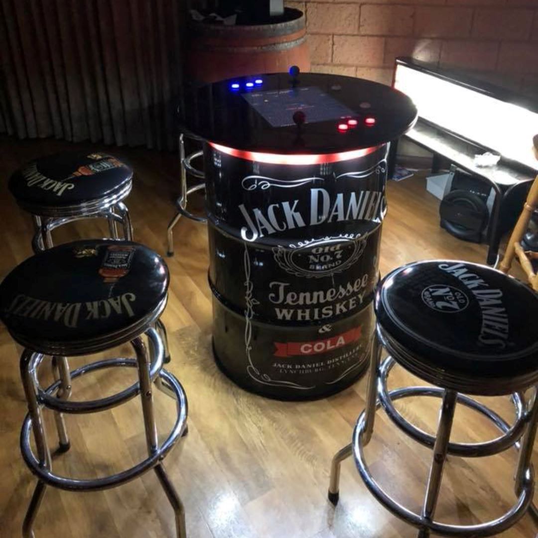 Jack Daniels JD Custom Drum Arcade Machine Video Game Arcade Cabinets 