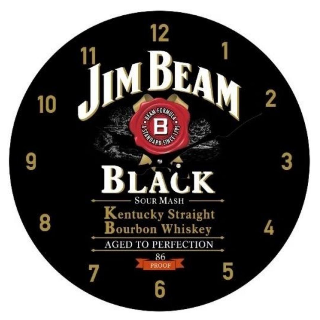 Jim Beam JB Black Label Wall Clock Clocks 