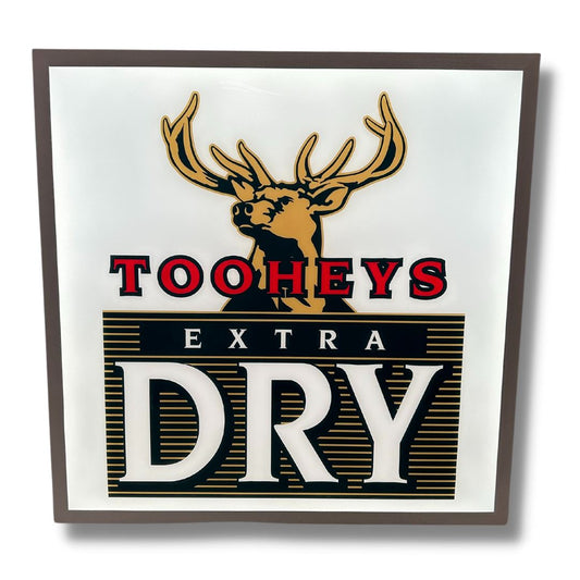 Light Up Tooheys Dry Sign 