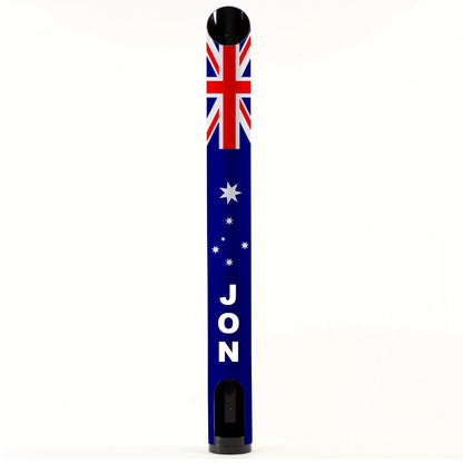 Man Cave Stubby Holder Dispenser With Personalised Name Beverage Dispensers Aussie Flag 