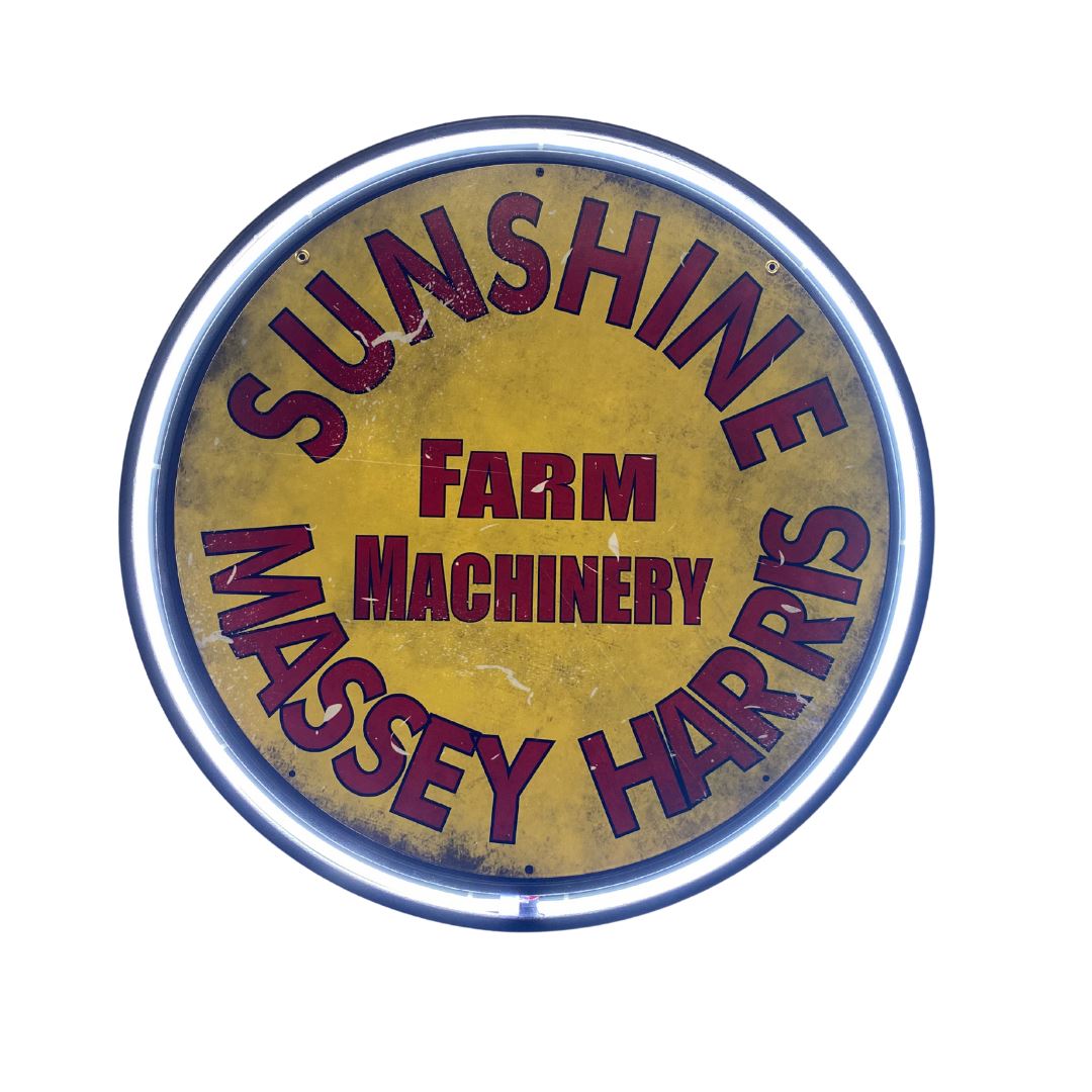 Massey Harris Sunshine Farm Machinery Circular Neon Sign Neon Signs 