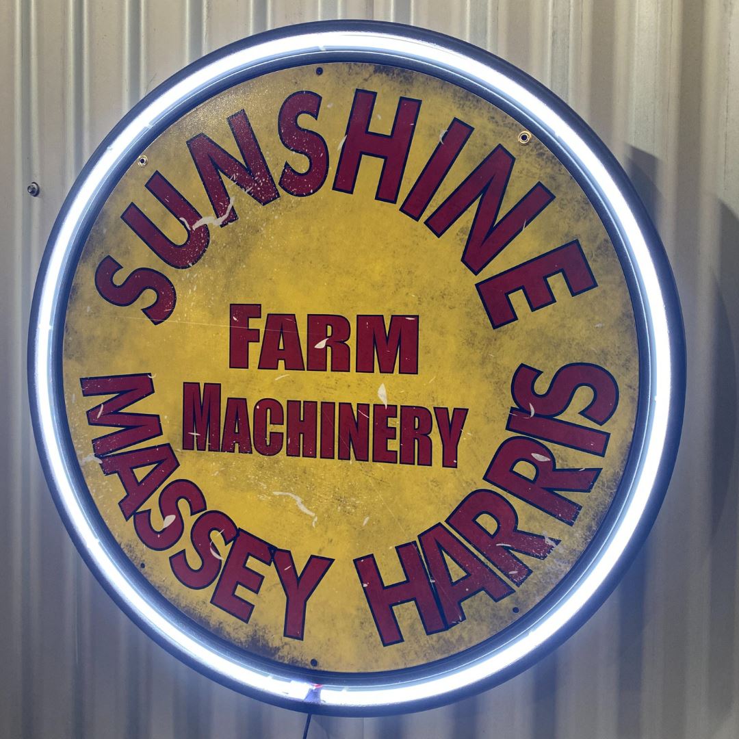 Massey Harris Sunshine Farm Machinery Circular Neon Sign Neon Signs 