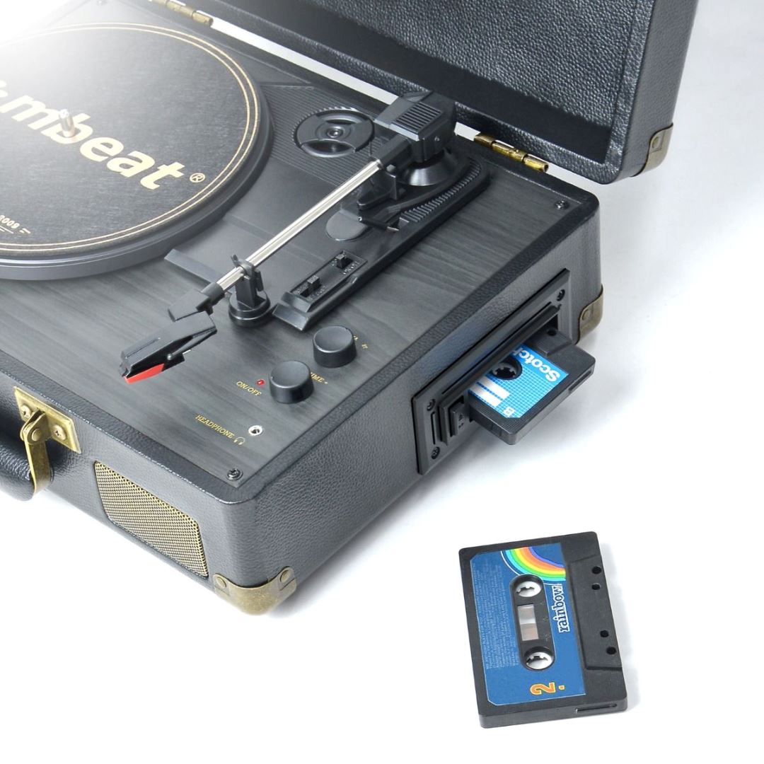 Mbeat Turntable with Cassette Player 