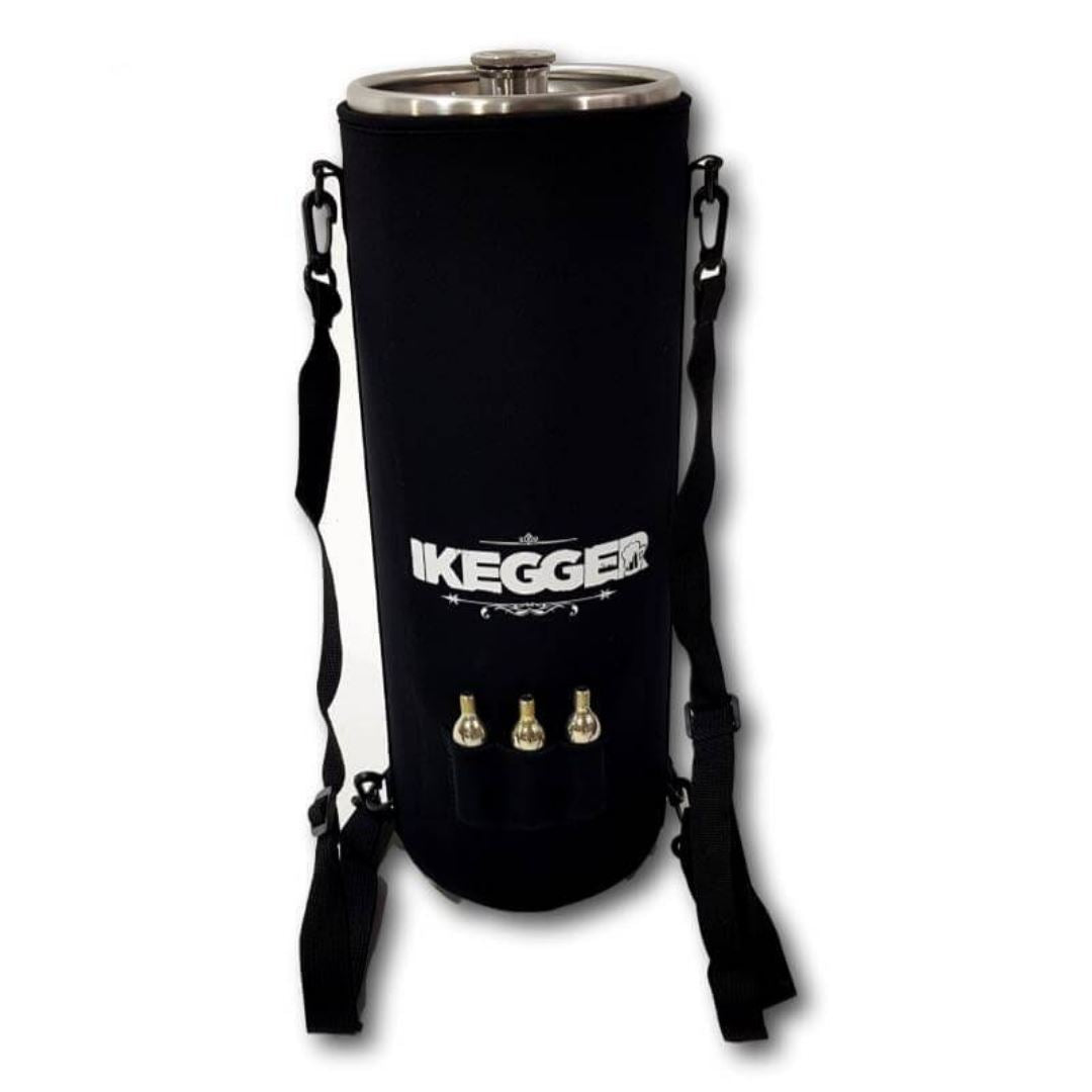 Mini Keg Cooler Sleeve With Shoulder Strap Drink Dispensers For 10L with Removeable Sodastream Pocket 