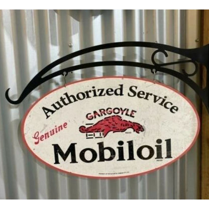 Mobile Service Oval Design Hanging Sign Metal Signs 
