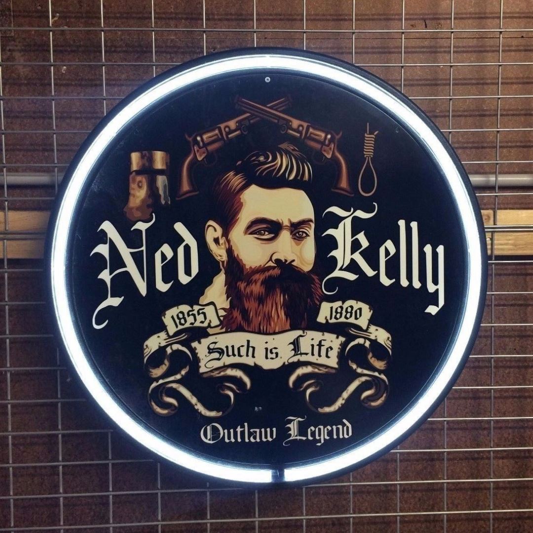 Ned Kelly Circle Neon Sign Neon Signs 