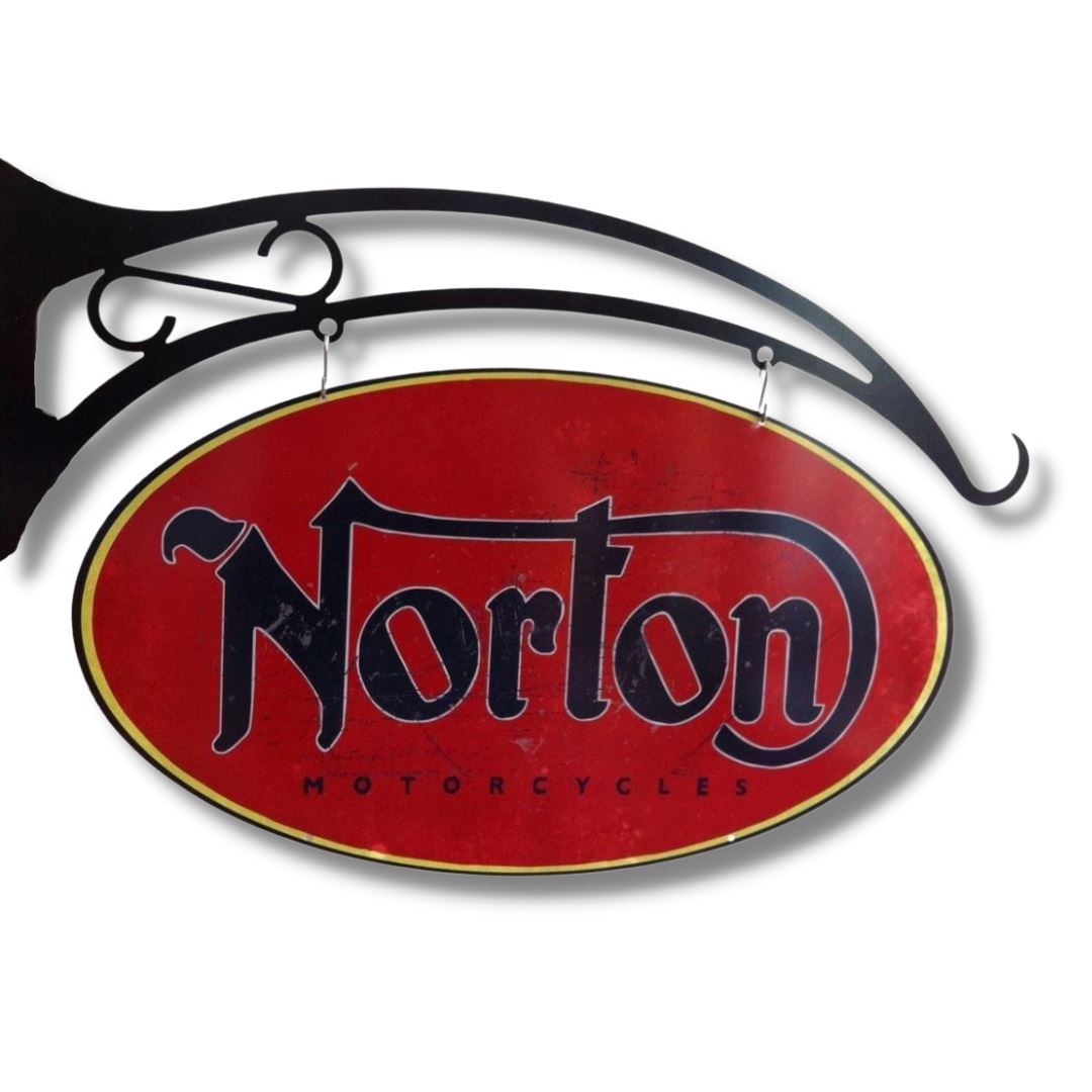 Norton Oval Hanging Sign Metal Signs 