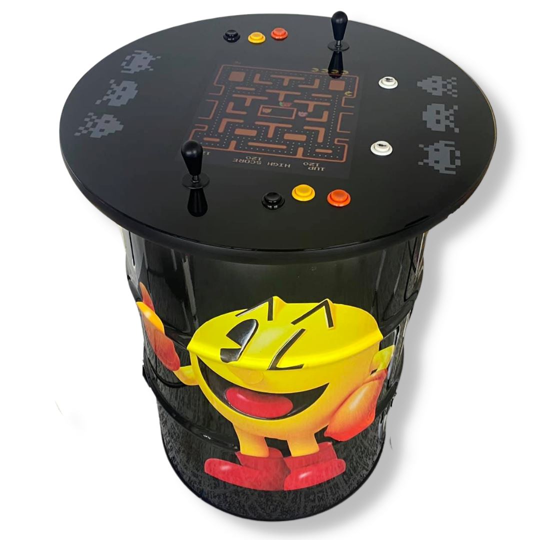 Donkey Kong v Pac Man Custom Drum Arcade Machine Video Game Arcade Cabinets 