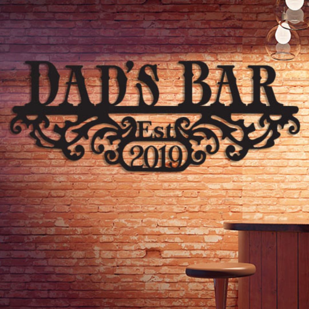 Personalised Dad's Bar Sign Sign 