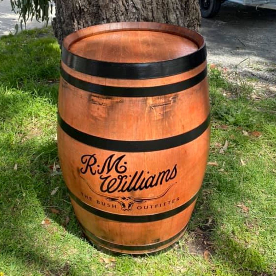RM Williams Branded Wine Barrel Wine Barrel 