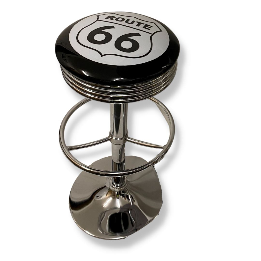 Route 66 Premium Retro Bar Stool Retro Bar Stools 