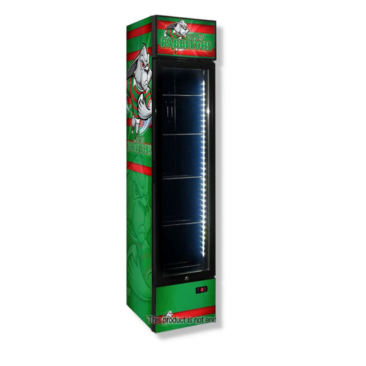 Slim Jim Rabbitohs NRL 130LT Upright Bar Fridge Refrigerators 