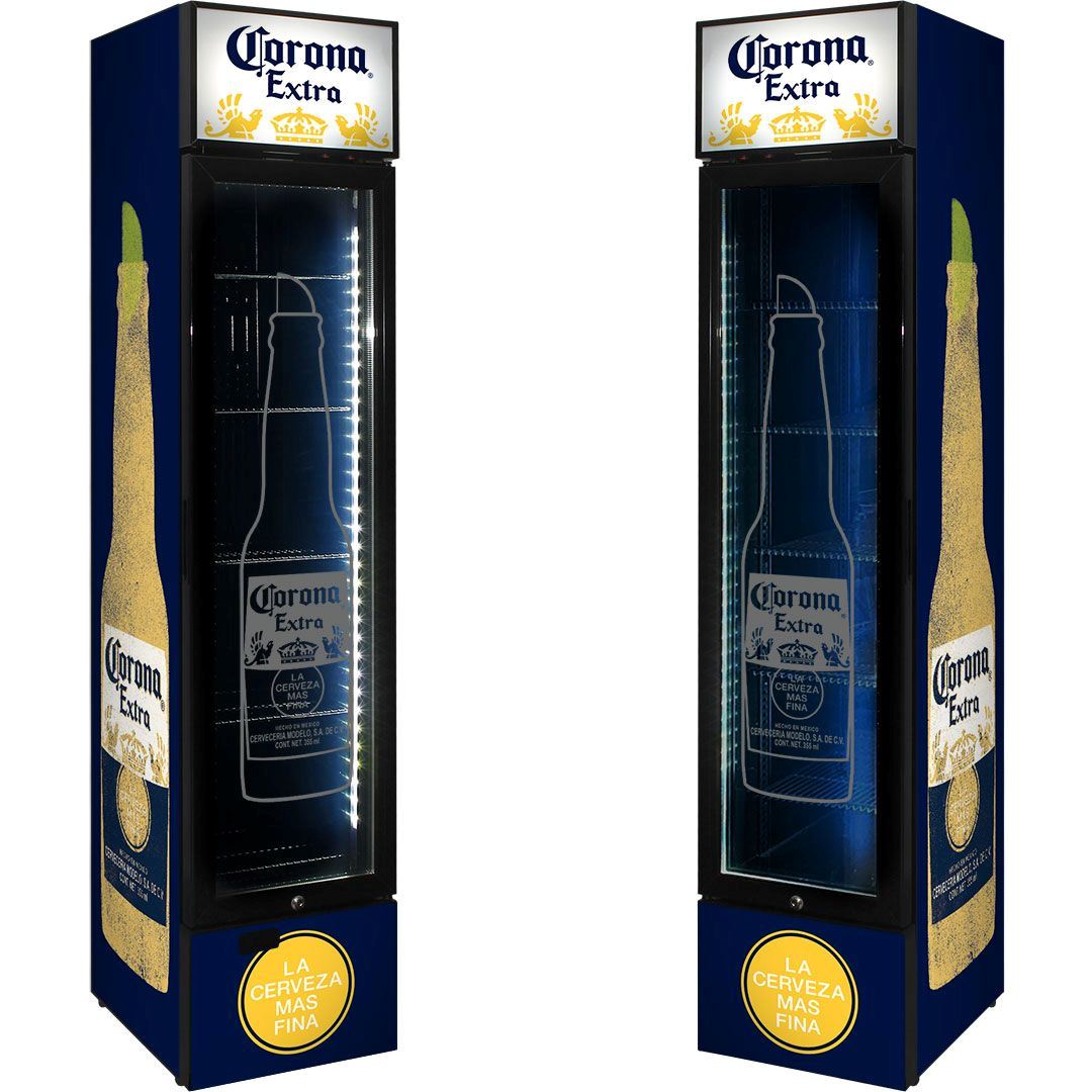 Slim Jim Senior Branded Corona 130LT Upright Bar Fridge Refrigerators 