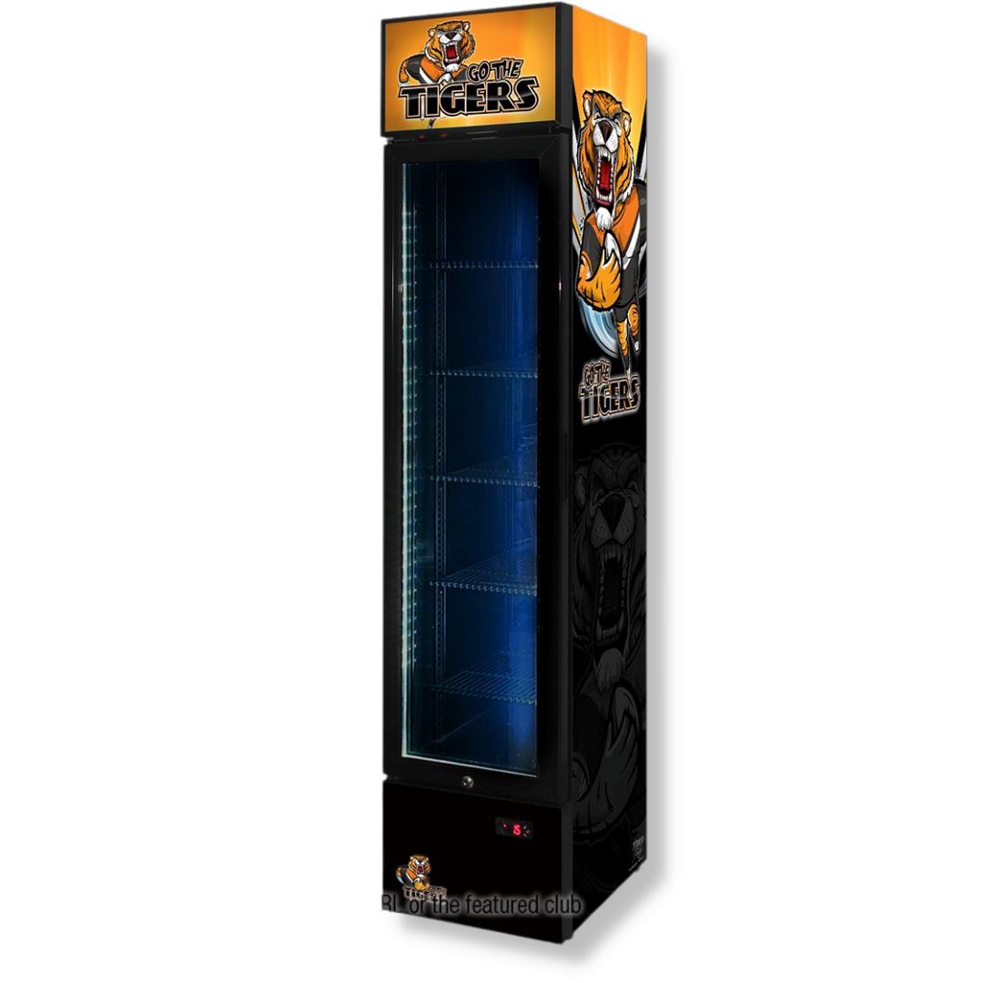 Slim Jim Wests Tigers NRL 130LT Upright Bar Fridge Refrigerators 