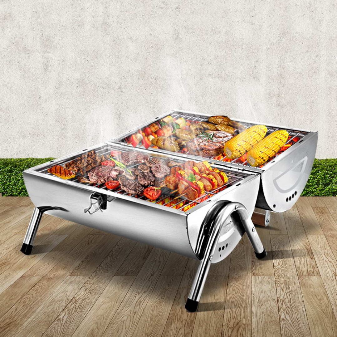 The Benchtop BBQ Camping Charcoal Foldable BBQ BBQ & Fire Pits 