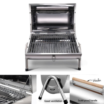 The Benchtop BBQ Camping Charcoal Foldable BBQ BBQ & Fire Pits 