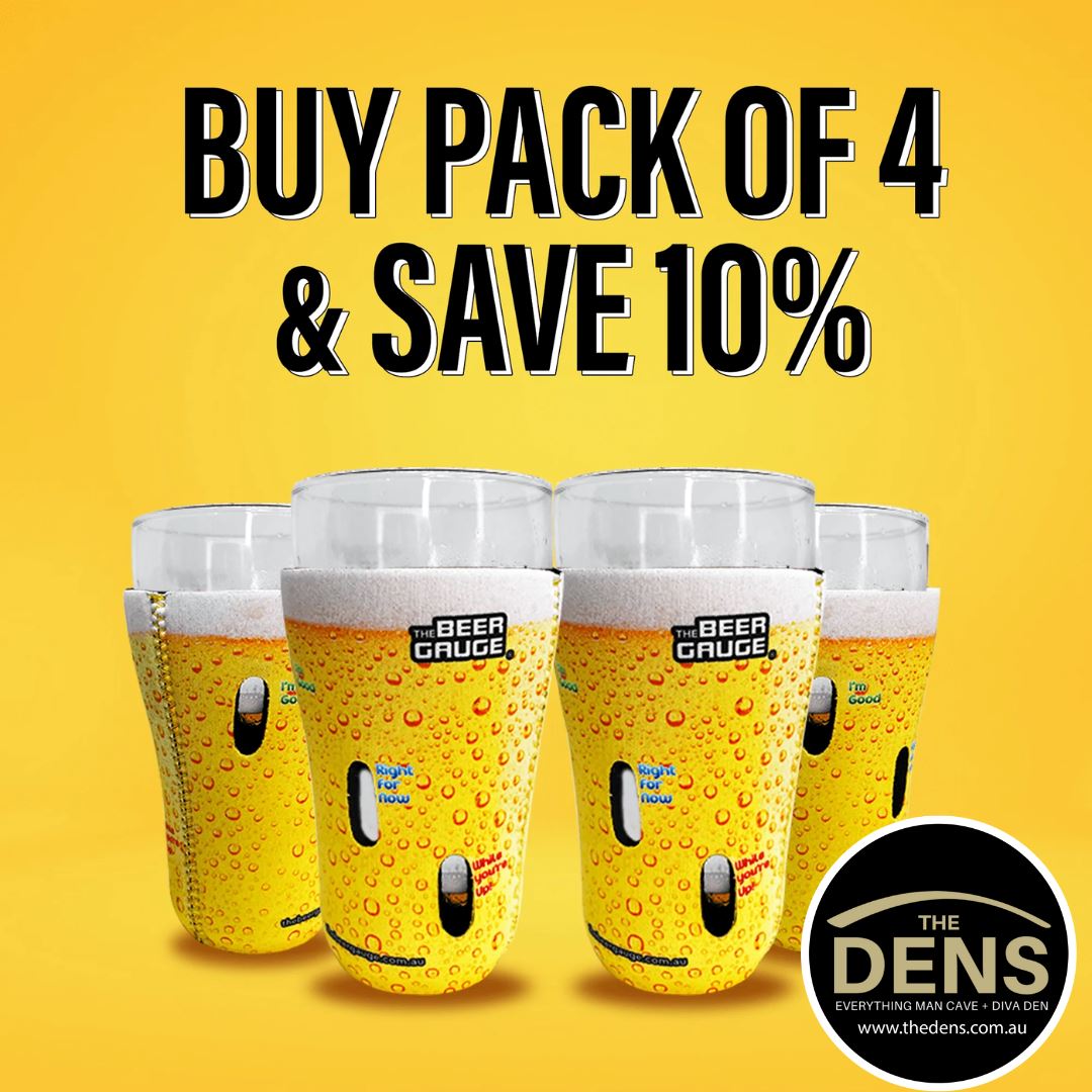 Schooner Glass Stubby Cooler 4 Pack 10% Off Can & Bottle Sleeves 