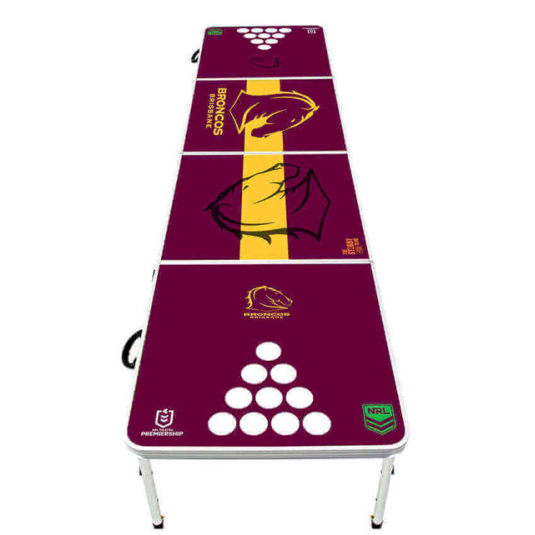 NRL Beer Pong Table Game Games Tables Brisbane Broncos 