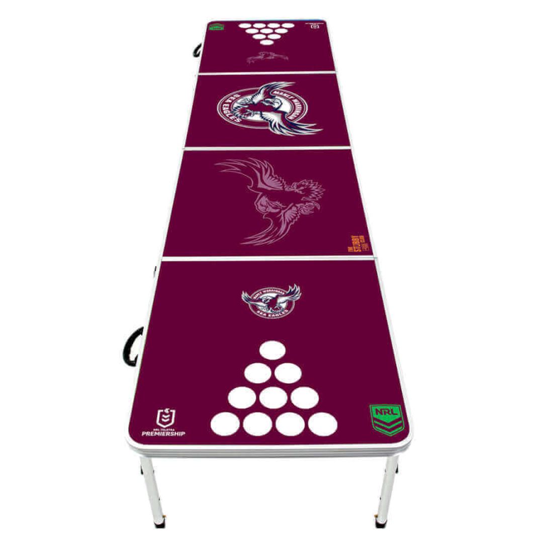 NRL Beer Pong Table Game Games Tables Manly Sea Eagles 