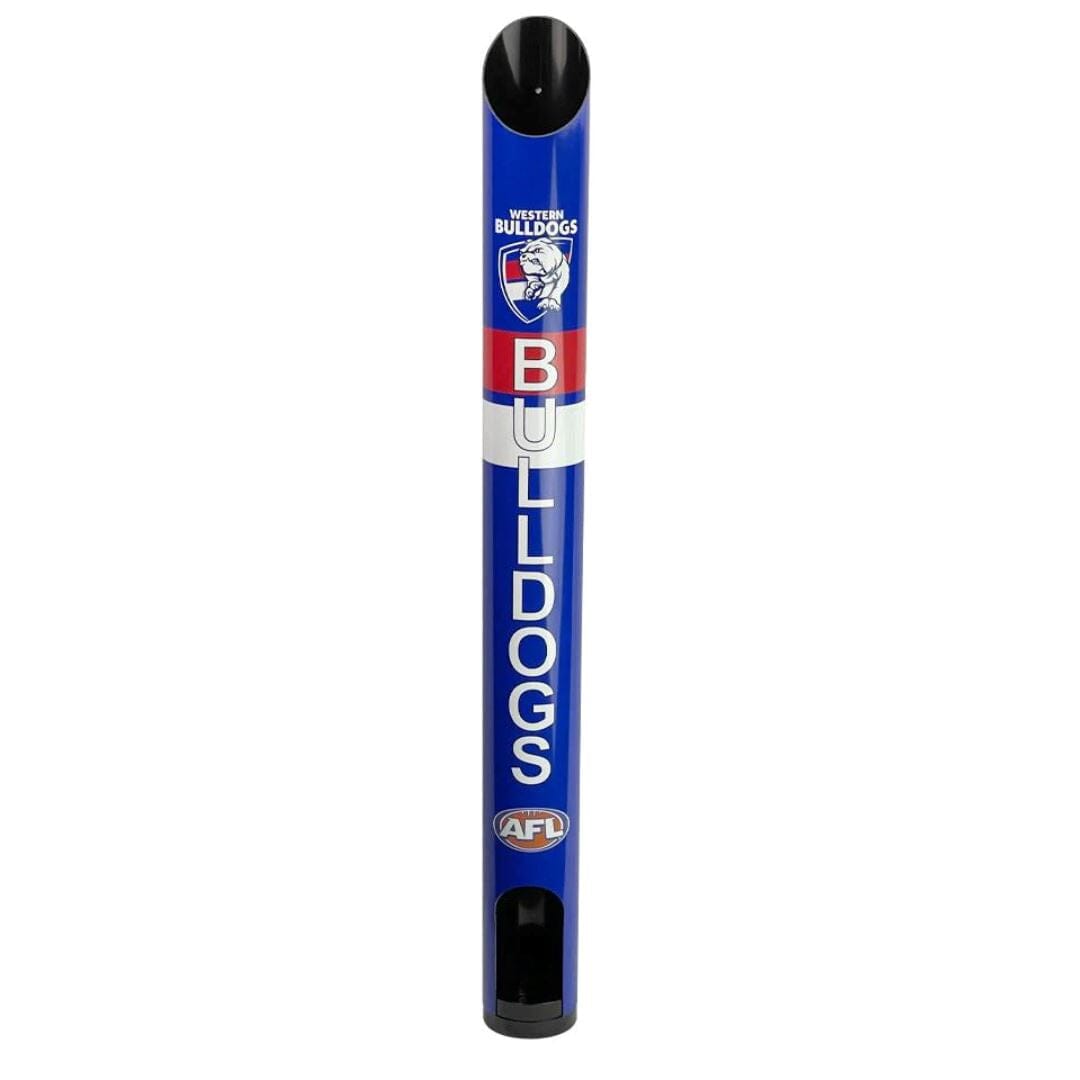 AFL Stubby Holder Dispensers Personalise Your Message Beverage Dispensers Western Bulldogs 