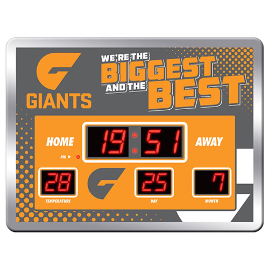 AFL Scoreboard LED Clock clock Gws Giants 