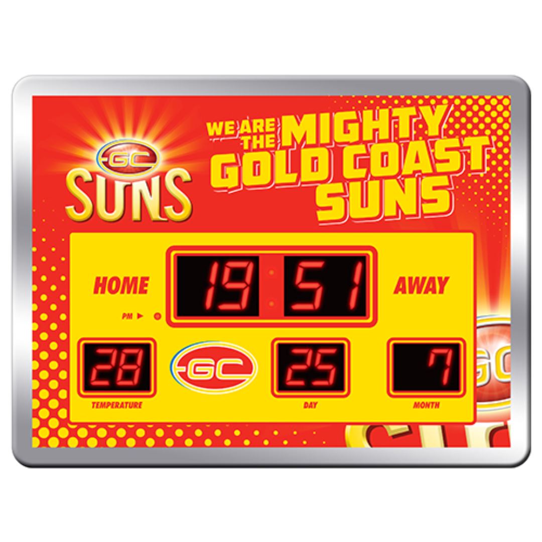 AFL Scoreboard LED Clock clock Gold Coast Suns 