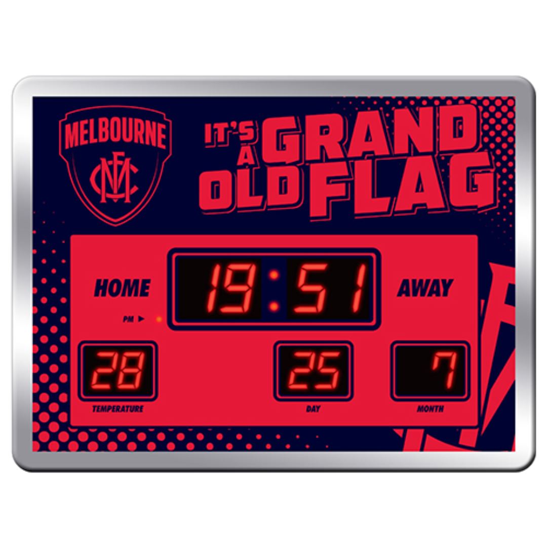 AFL Scoreboard LED Clock clock Melbourne Demons 