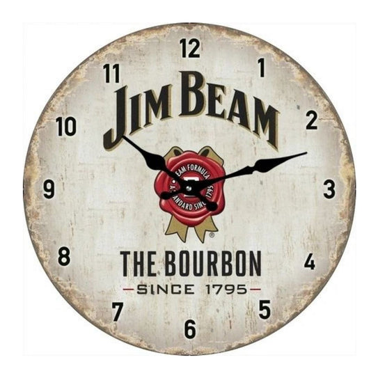 Jim Beam White Wall Clock