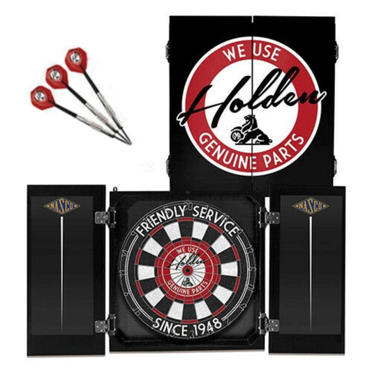Holden Dart Board and Cabinet Set Dartboard Set 