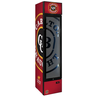 Slim Jim Senior Branded Carlton Dry 130LT Upright Bar Fridge Refrigerators 