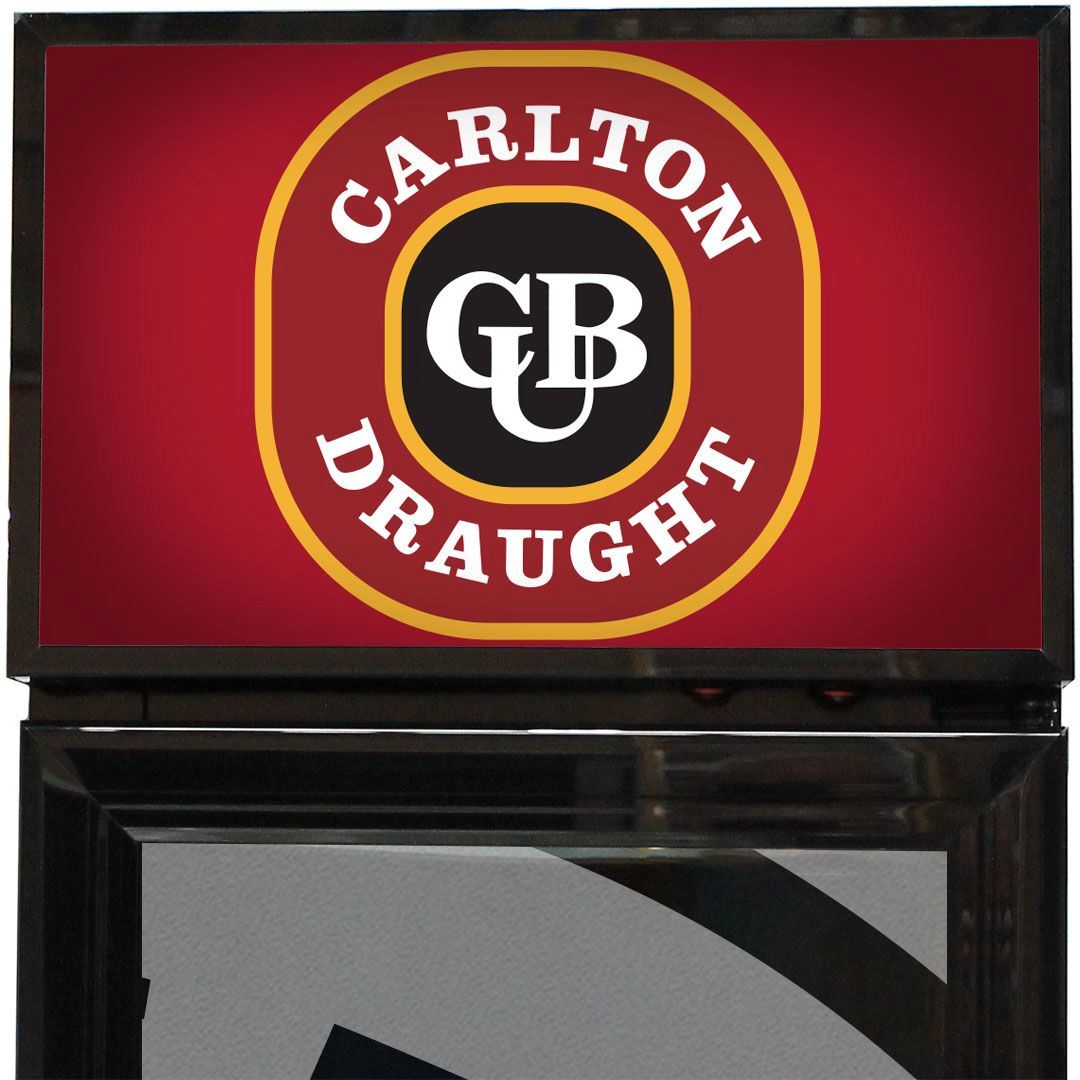 Slim Jim Senior Branded Carlton Dry 130LT Upright Bar Fridge Refrigerators 