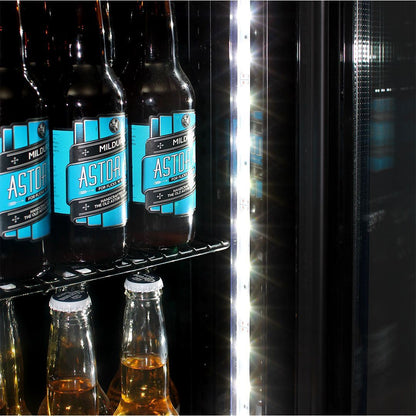 Slim Jim Senior Branded Carlton Draught 130LT Upright Bar Fridge Refrigerators 