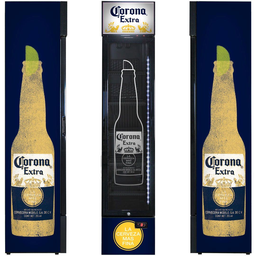 Slim Jim Senior Branded Corona 130LT Upright Bar Fridge Refrigerators 
