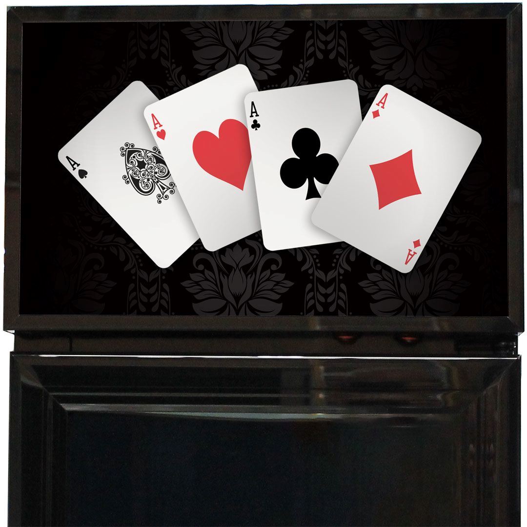 Slim Jim Senior Branded Playing Card 130LT Upright Bar Fridge Refrigerators 