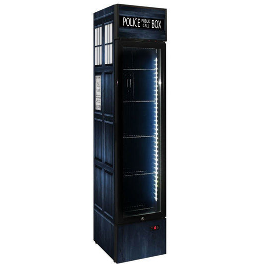 Slim Jim Senior Branded Police Box 130LT Upright Bar Fridge Refrigerators 