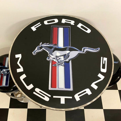 Ford Mustang Bar Table & 2 Bar Stool Package Retro Bar Stools 